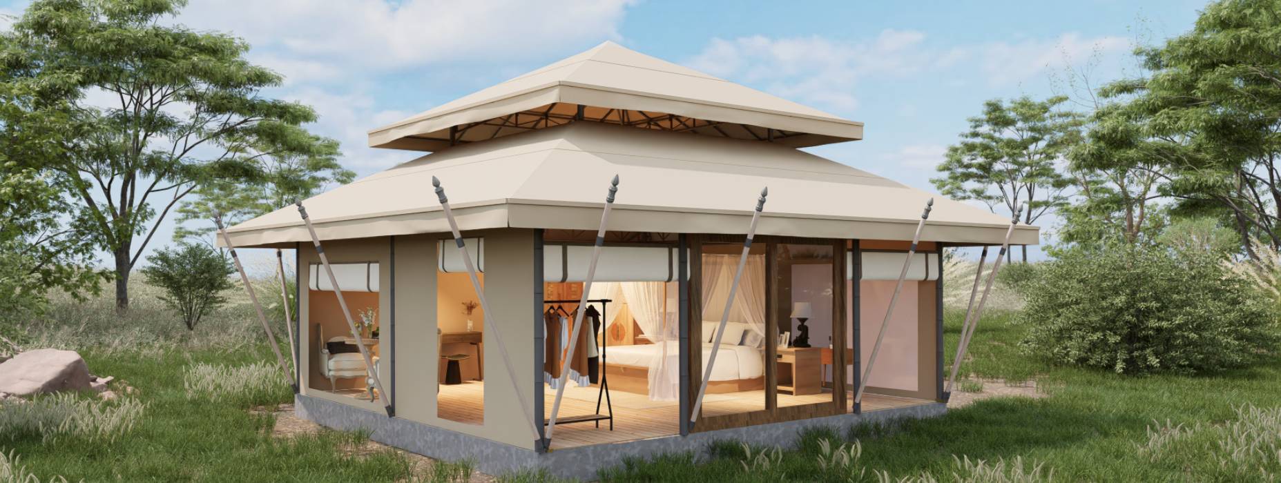 阿拉善盟户外野奢帐篷